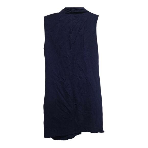 Rachel Rachel Roy Navy Draped Sleeveless Pocket Dress Size 6 - Picture 2 of 6